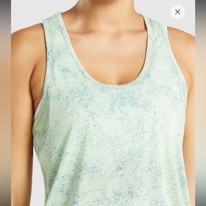 Gymshark Women’s Green Racerback Athletic Tank Top Size M Gym Training Workout